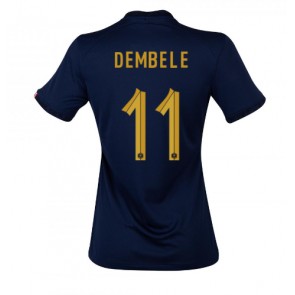 Lacne Ženy Futbalové dres Francúzsko Ousmane Dembele #11 MS 2022 Krátky Rukáv - Domáci